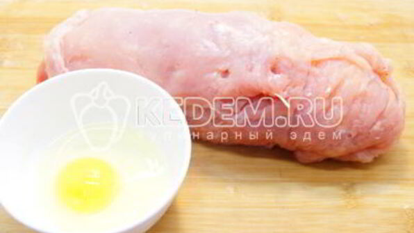 куриный рулет с сыром и укропом