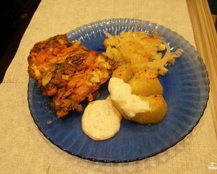 Мясной рулет из лосятины