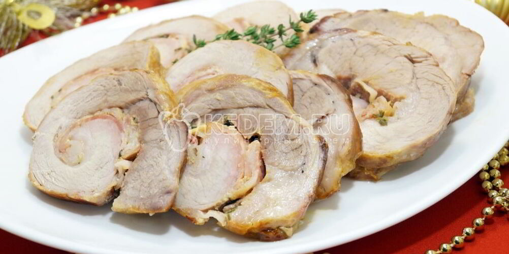 Рецепт мясного рулета с беконом
