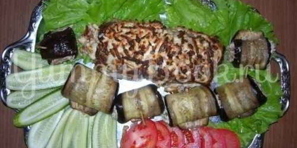 Рецепт мясного рулета с сыром в фольге