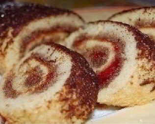 Рулет к чаю за 6 минут