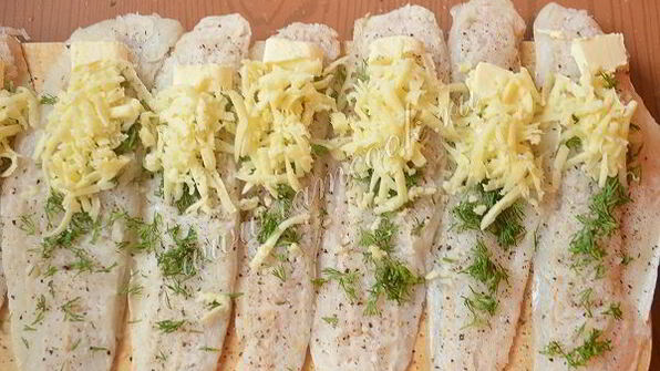 рыбные рулетики из хека