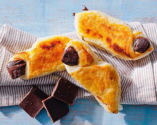 Слоеные рулетики с шоколадом в мультиварке