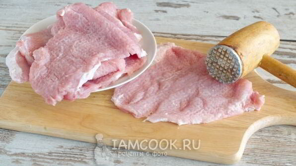 свиные рулетики с грибами