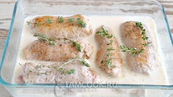 свиные рулетики с грибами