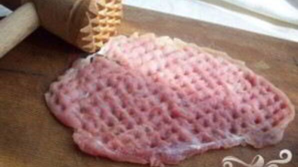 свиные рулеты с сыром и грибами