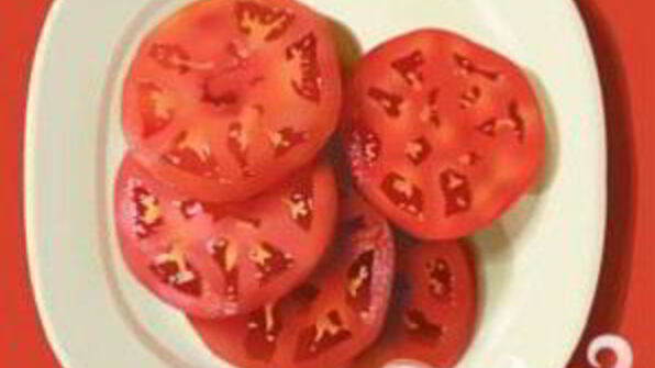 сэндвич с индейкой, листовым салатом и помидором