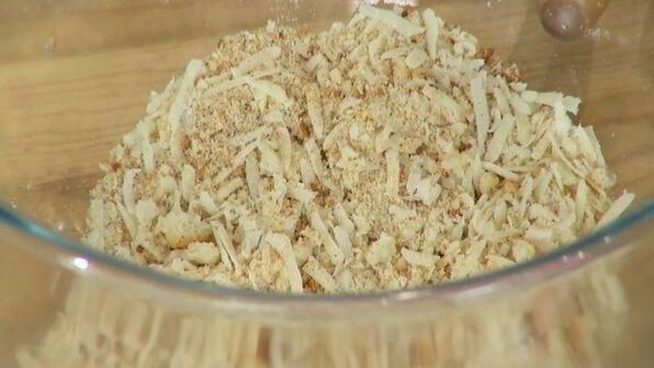 сэндвич с курицей в сырной корочке