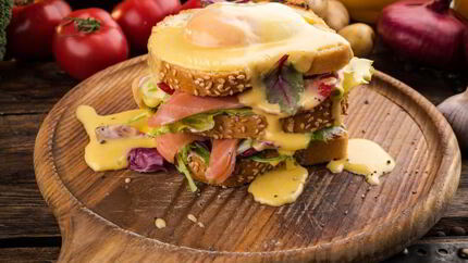 Сэндвич с лососем