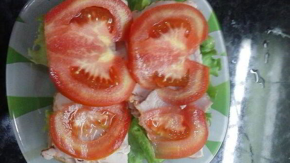 сэндвич с омлетом