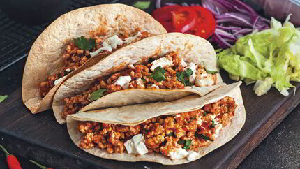 Такос на углях с индейкой