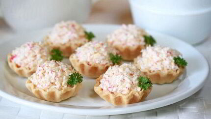 Начинка для тарталеток с крабовыми палочками