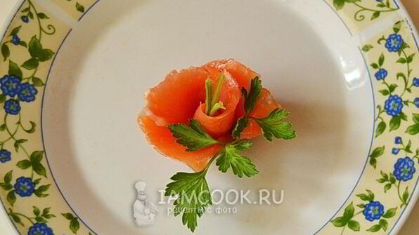 новогодние тарталетки с семгой