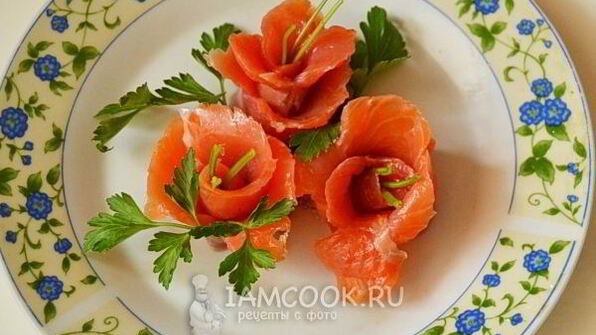 новогодние тарталетки с семгой