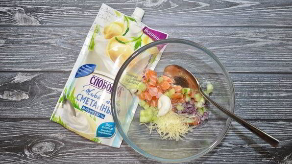 тарталетки из отрубей с салатом из семги