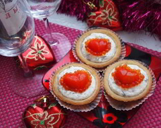 Тарталетки Красное сердце