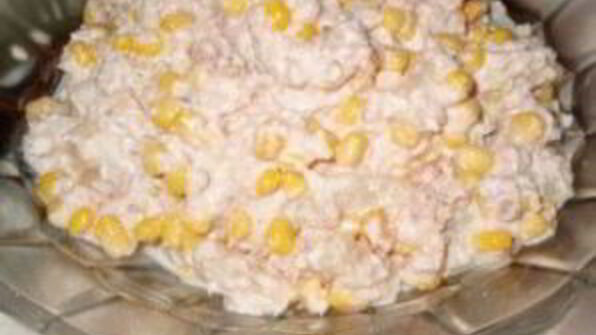 тарталетки с ананасом и курицей