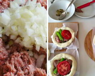 Тарталетки с фаршем