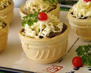 Тарталетки с грибами