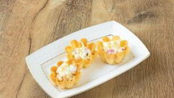 тарталетки с крабовым мясом