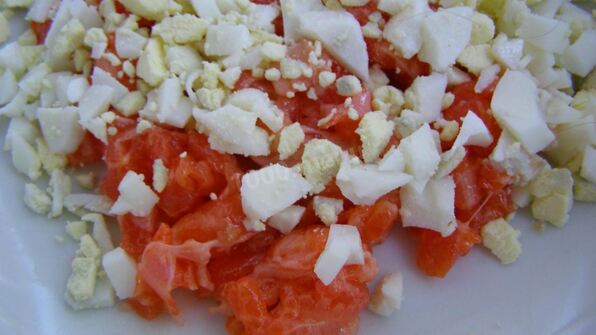 тарталетки с красной рыбой