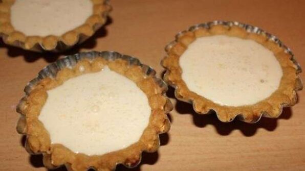 тарталетки с лимоном