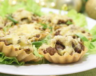 Тарталетки с начинкой Новогодний сюрприз