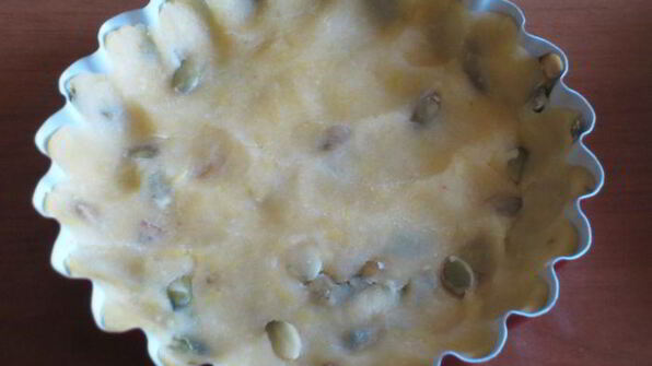 тарталетки с овощами и йогуртовой заливкой