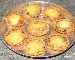 Тарталетки запеченные с начинкой