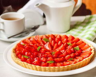Клубничный тарт с заварным кремом