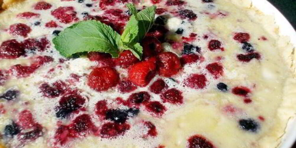 Рецепт малинового тарта с белым шоколадом