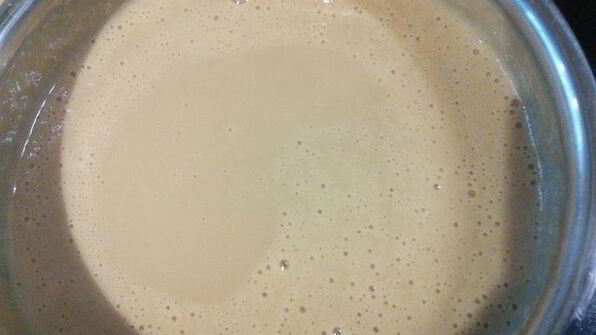 ревеневый тарт с ванильным пудингом и штройзелем