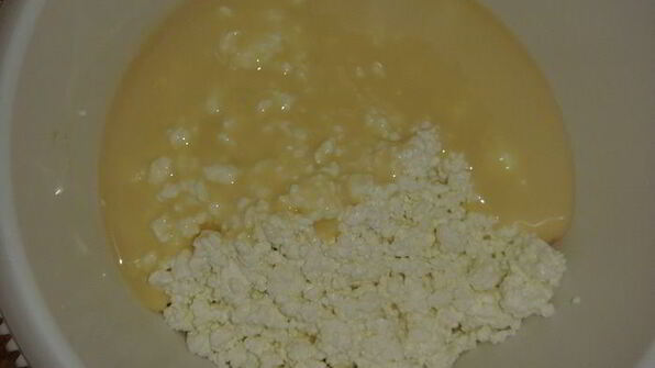 тарт без выпечки с творогом и нектаринами