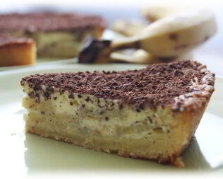 Тарт с бананом и рикоттой