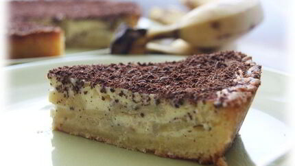 Тарт с бананом и рикоттой