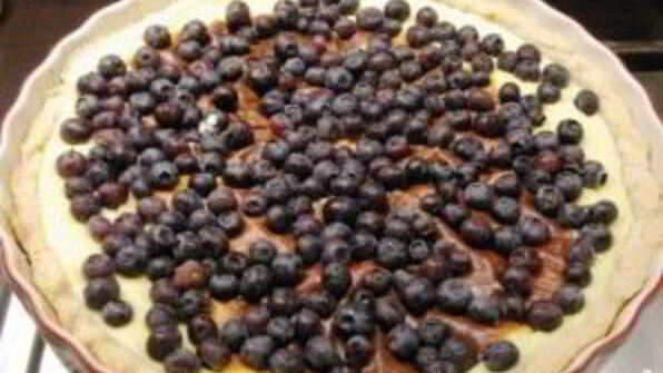 тарт с голубикой