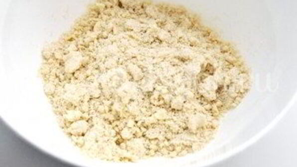 тарт с кокосовым молоком и грушами