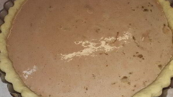 тарт с куриной печенью