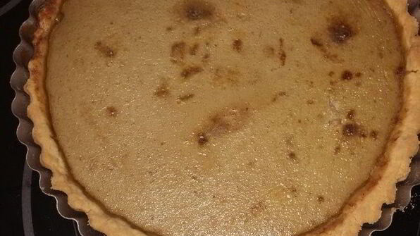 тарт с куриной печенью