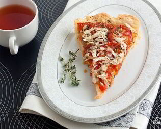 Тарт с помидорами черри