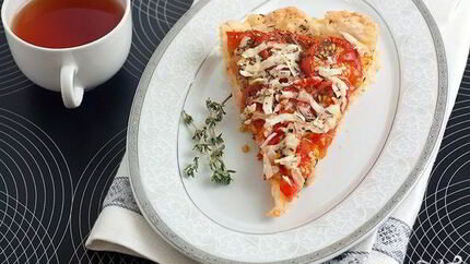 Тарт с помидорами черри