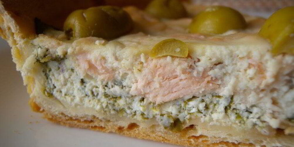 Рецепт тарта с рыбой и творожным сыром