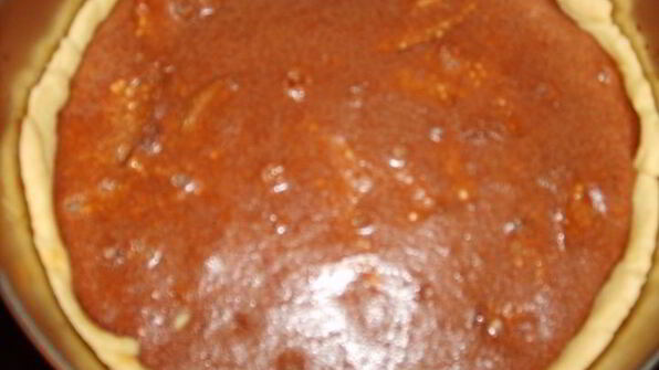 тарт творожный груши в шоколаде