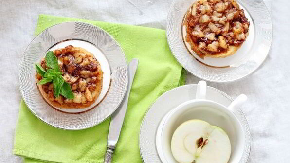 французские тосты с яблоками