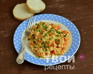 Яичница с помидорами