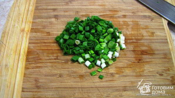 яичница с зеленым луком