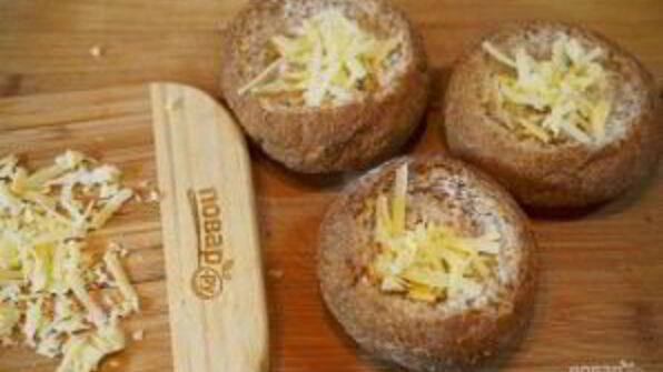 яичница в булочках веселый завтрак