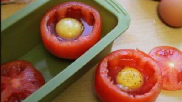яичница в помидорах в духовке