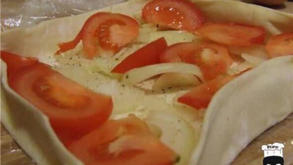 яичница в слоеном тесте