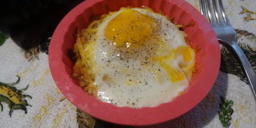 Рецепт запечённой глазуньи с вялеными томатами